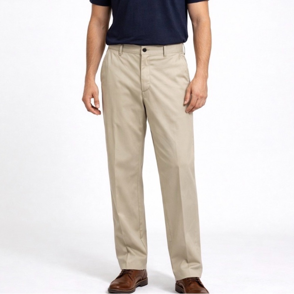 Nike Golf fit dry pants SZ 34"X30" Khaki multiple pockets lightweight Nike Logo